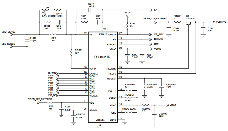 International Rectifier - IR3084AM | XPhase Control IC, VR10.x and VR11